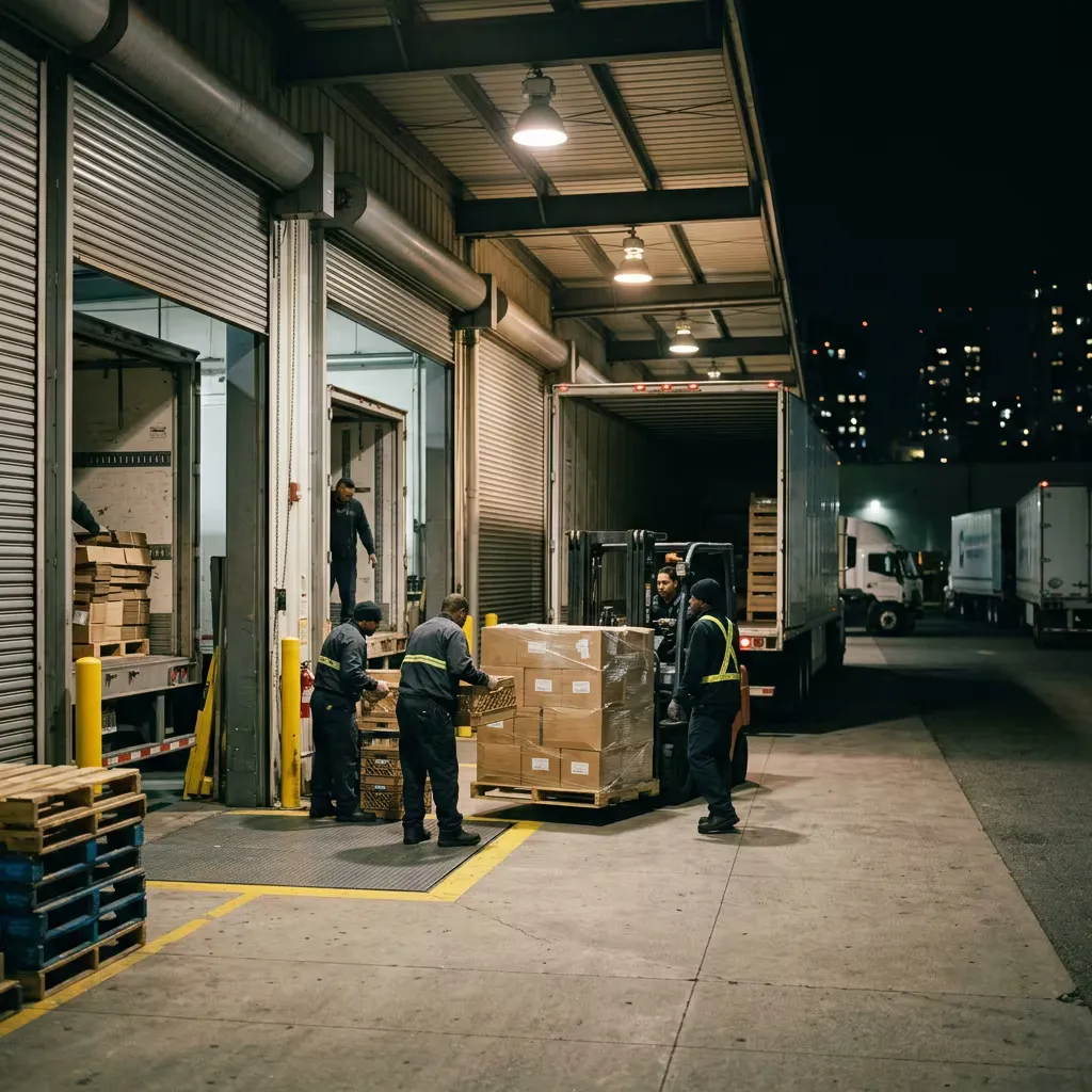 Factory worker in a batch production environment with work-in-progress inventory.
