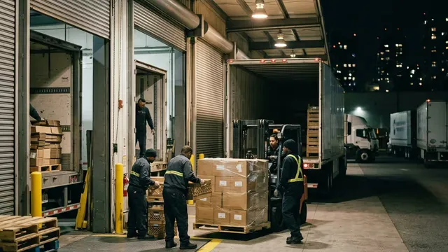 Factory worker in a batch production environment with work-in-progress inventory.