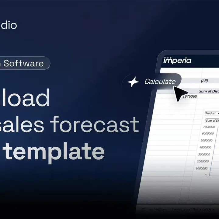 Free sales forecasting template.